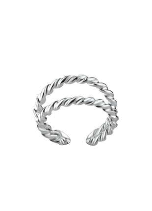 Sterling Silver Double Line Ear Cuff