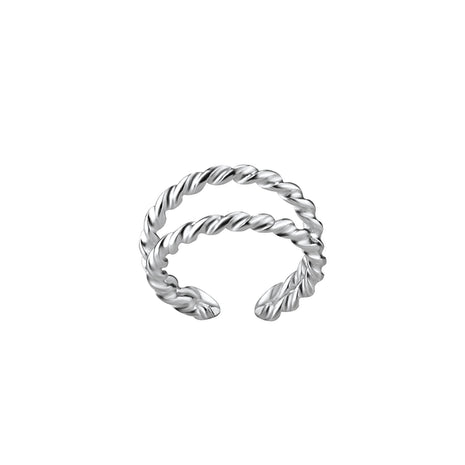 Sterling Silver Double Line Ear Cuff