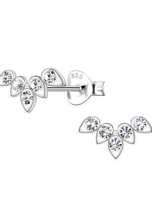 Sterling Silver Geometric Ear Studs