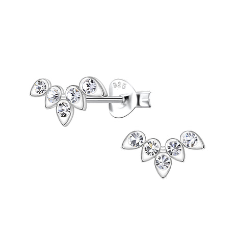 Sterling Silver Geometric Ear Studs