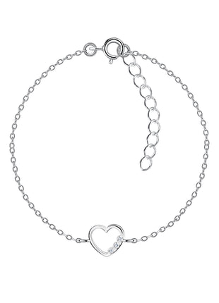 Sterling Silver Heart Bracelet