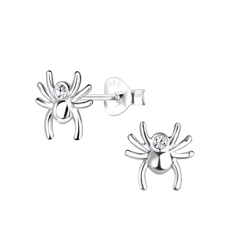 Sterling Silver Spider Ear Studs