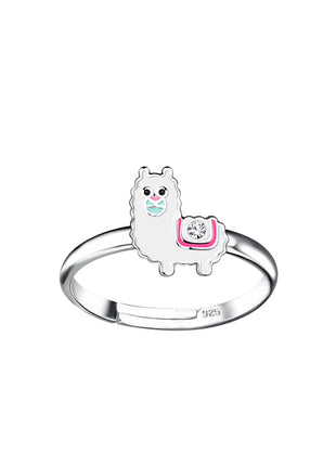 Sterling Silver Alpaca Adjustable Ring