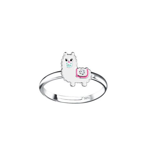 Sterling Silver Alpaca Adjustable Ring