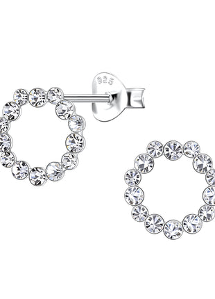 Sterling Silver Flower Ear Studs
