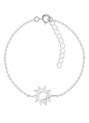 Sterling Silver Sun Bracelet