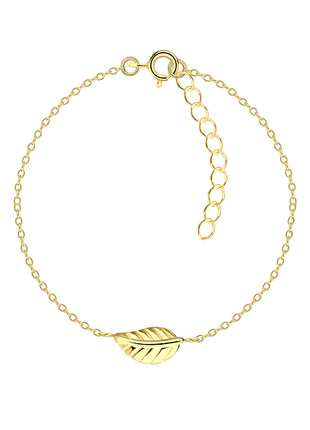 Sterling Silver Leaf Bracelet