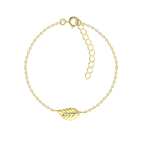Sterling Silver Leaf Bracelet