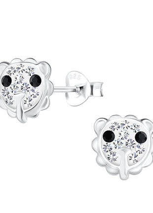 Sterling Silver Lion Ear Studs
