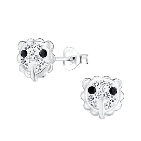 Sterling Silver Lion Ear Studs