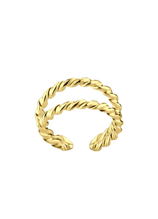 Sterling Silver Double Line Ear Cuff