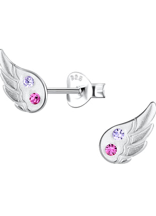 Sterling Silver Wing Ear Studs