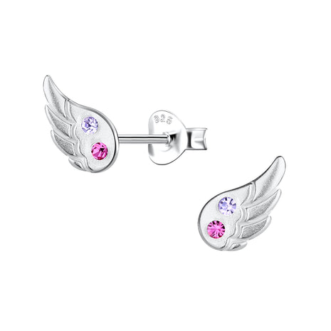Sterling Silver Wing Ear Studs