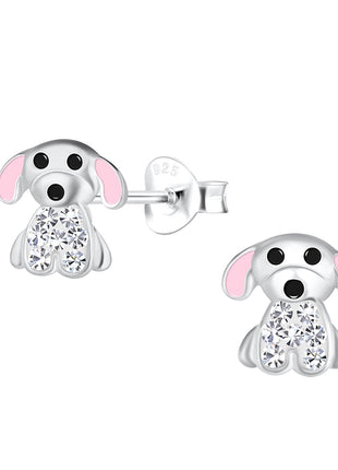 Sterling Silver Dog Ear Studs