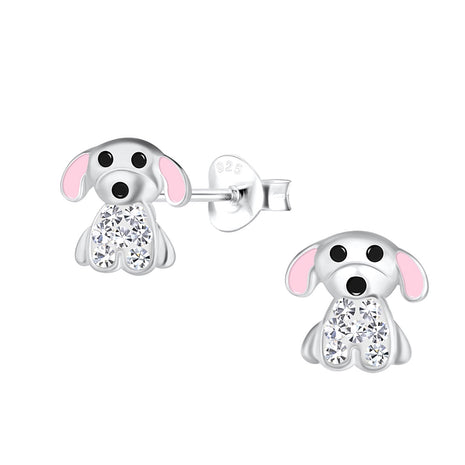 Sterling Silver Dog Ear Studs