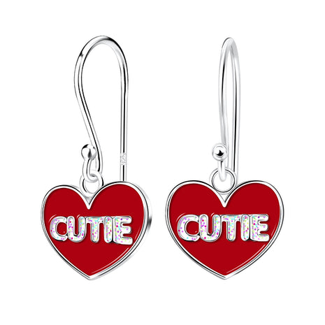 Sterling Silver Cutie Heart Earrings