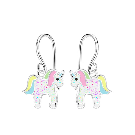 Sterling Silver Unicorn Earrings