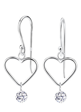 Sterling Silver Heart Earrings