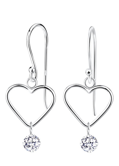 Sterling Silver Heart Earrings