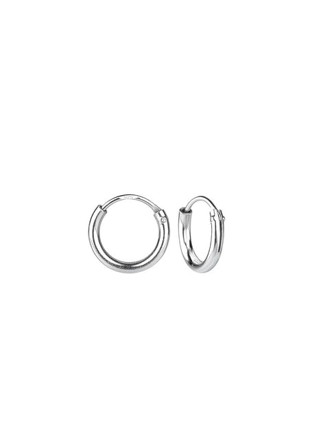 8mm Sterling Silver Ear Hoops