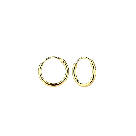 10mm Sterling Silver Ear Hoops