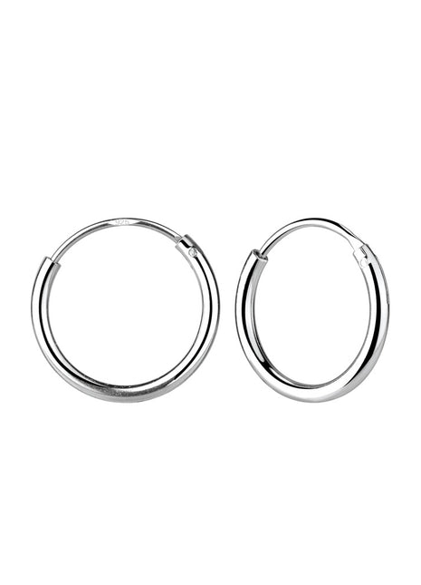12mm Sterling Silver Ear Hoops