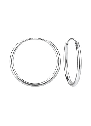 16mm Sterling Silver Ear Hoops