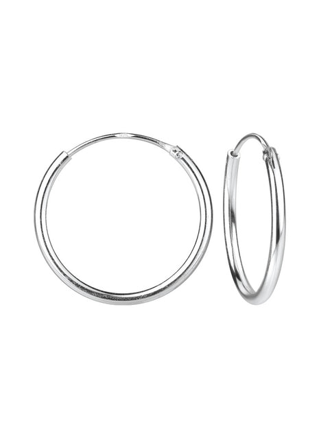 16mm Sterling Silver Ear Hoops