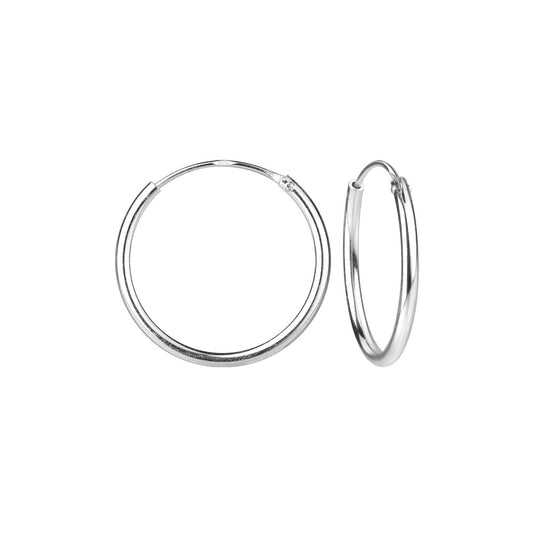 16mm Sterling Silver Ear Hoops