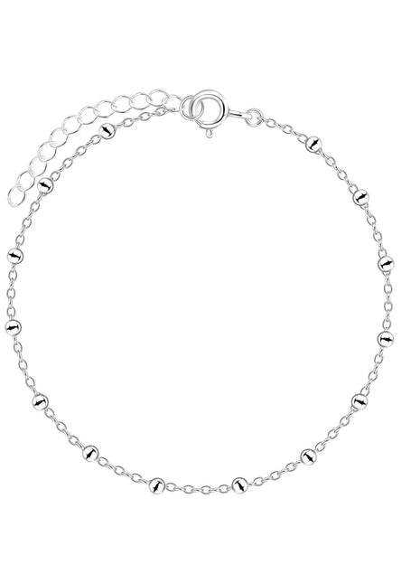 18cm Sterling Silver Satellite Bracelet