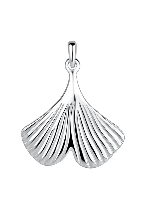 Sterling Silver Ginkgo Pendant
