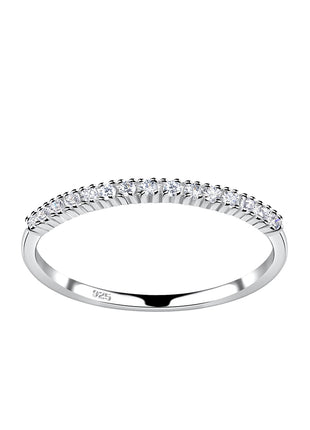 Sterling Silver Half Eternity Ring