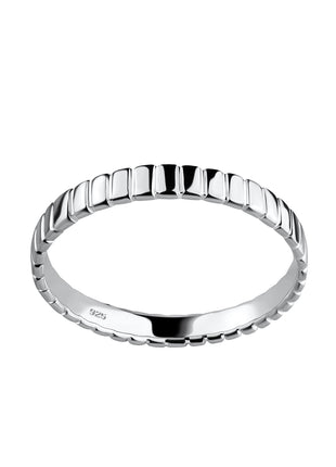 Sterling Silver Patterned Ring
