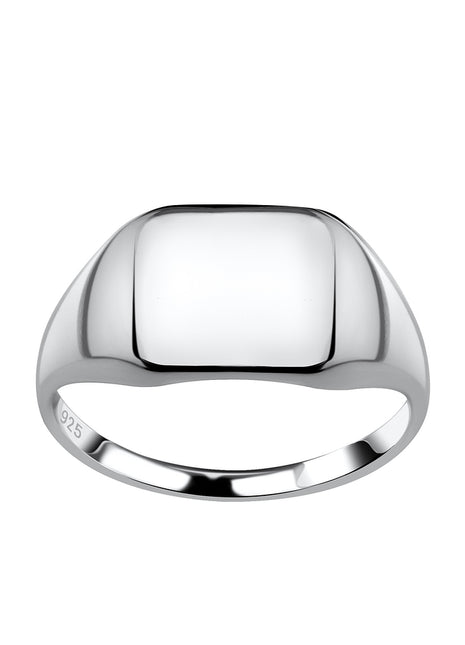 Sterling Silver Rectangle Signet Ring