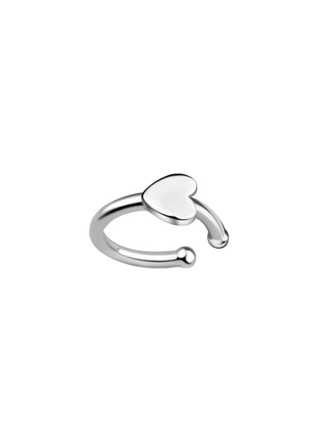 Sterling Silver Heart Ear Cuff