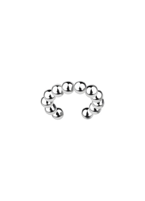 Sterling Silver Ball Ear Cuff