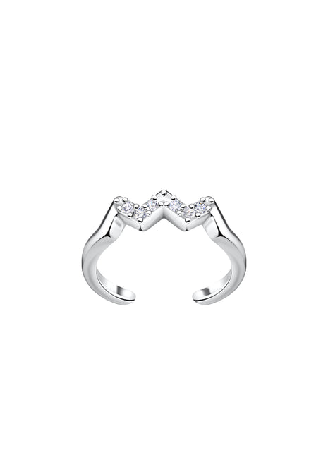 Sterling Silver Zigzag Ear Cuff