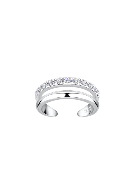Sterling Silver Double Line Ear Cuff