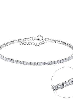 18cm Sterling Silver Tennis Bracelet