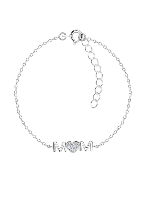 Sterling Silver Mom Bracelet