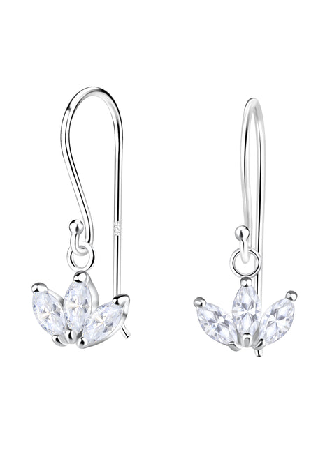 Sterling Silver Flower Earrings