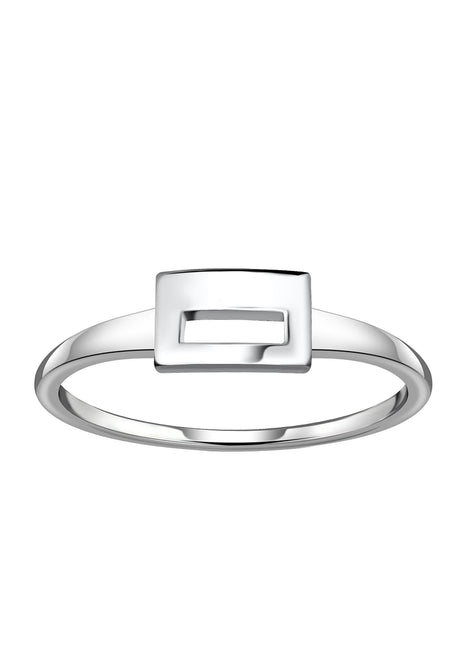 Sterling Silver Rectangle Ring