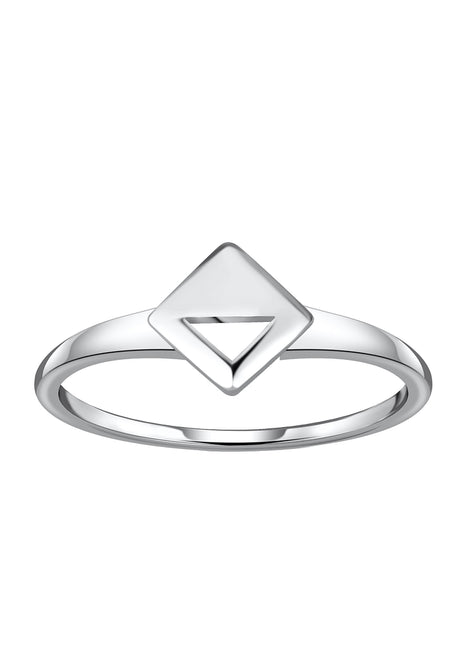 Sterling Silver Square Ring