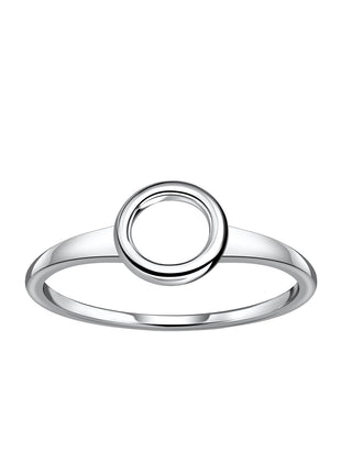 Sterling Silver Round Ring