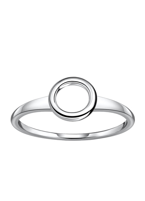 Sterling Silver Round Ring