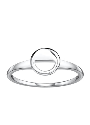 Sterling Silver Round Ring
