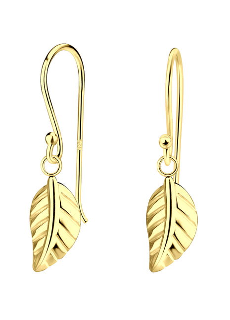 Sterling Silver Leaf Earrings