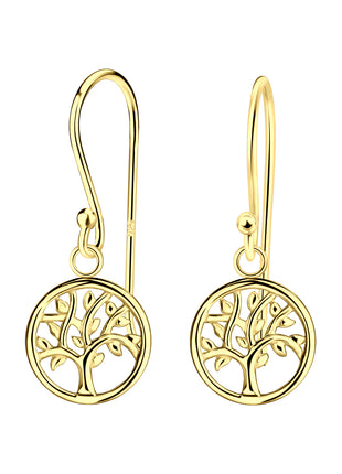 Sterling Silver Tree Of Life Earrings