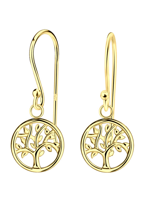 Sterling Silver Tree Of Life Earrings