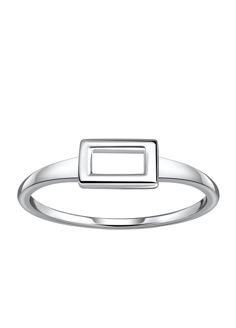 Sterling Silver Rectangle Ring